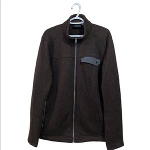 Marmot Mens XL Brown Sweater Jacket